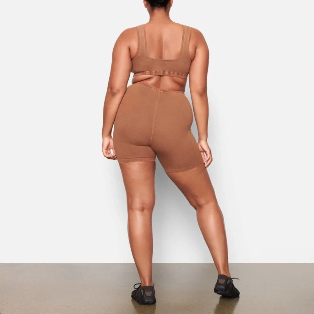 SKIMS, Outdoor Collection, Bike Shorts, Camel, Small - Picture 9 of 10